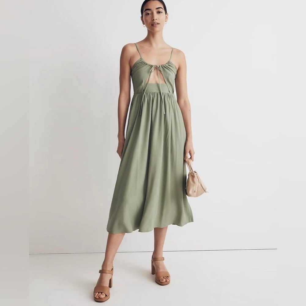 NWT Madewell Cut-Out Cami Midi Dress, various sizes, NK445